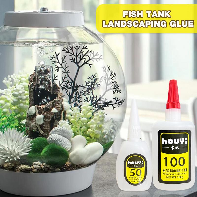Aquarium Plant Glue Gel - 50/100g Fish Tank Landscaping Moss Glue