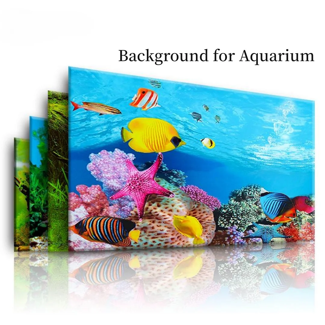 Aquarium Planted Background - Background Aquarium 3D Sticker Poster Decoration