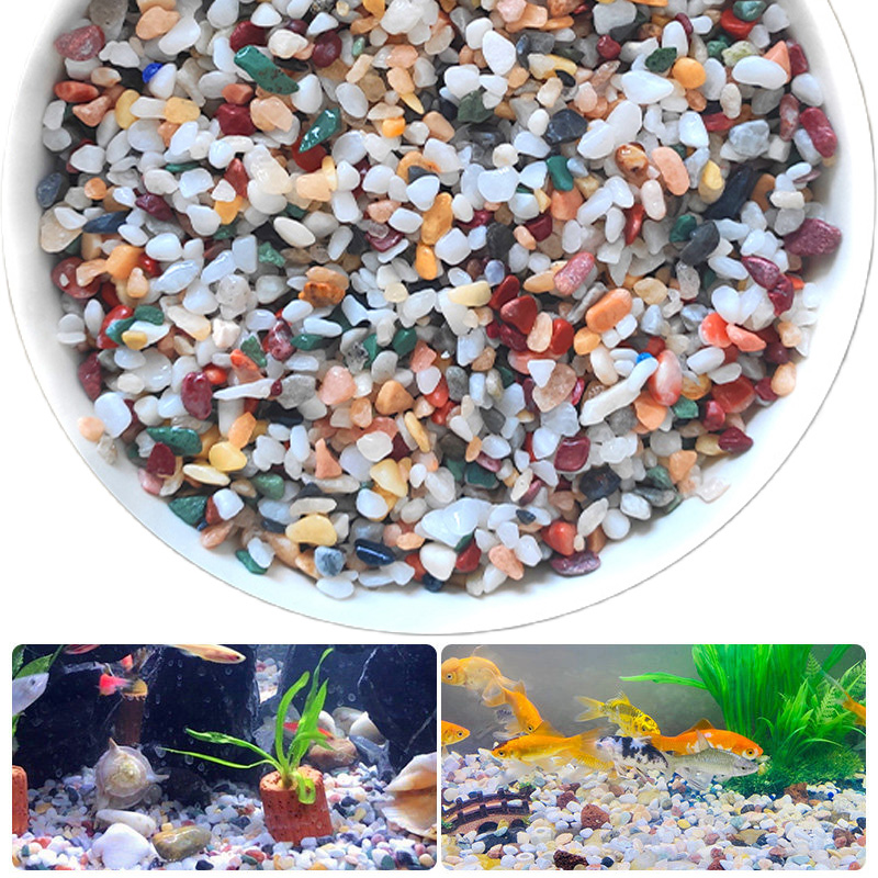 Aquarium Sand White - Natural Gravel Stone 200~1000g Micro Landscape