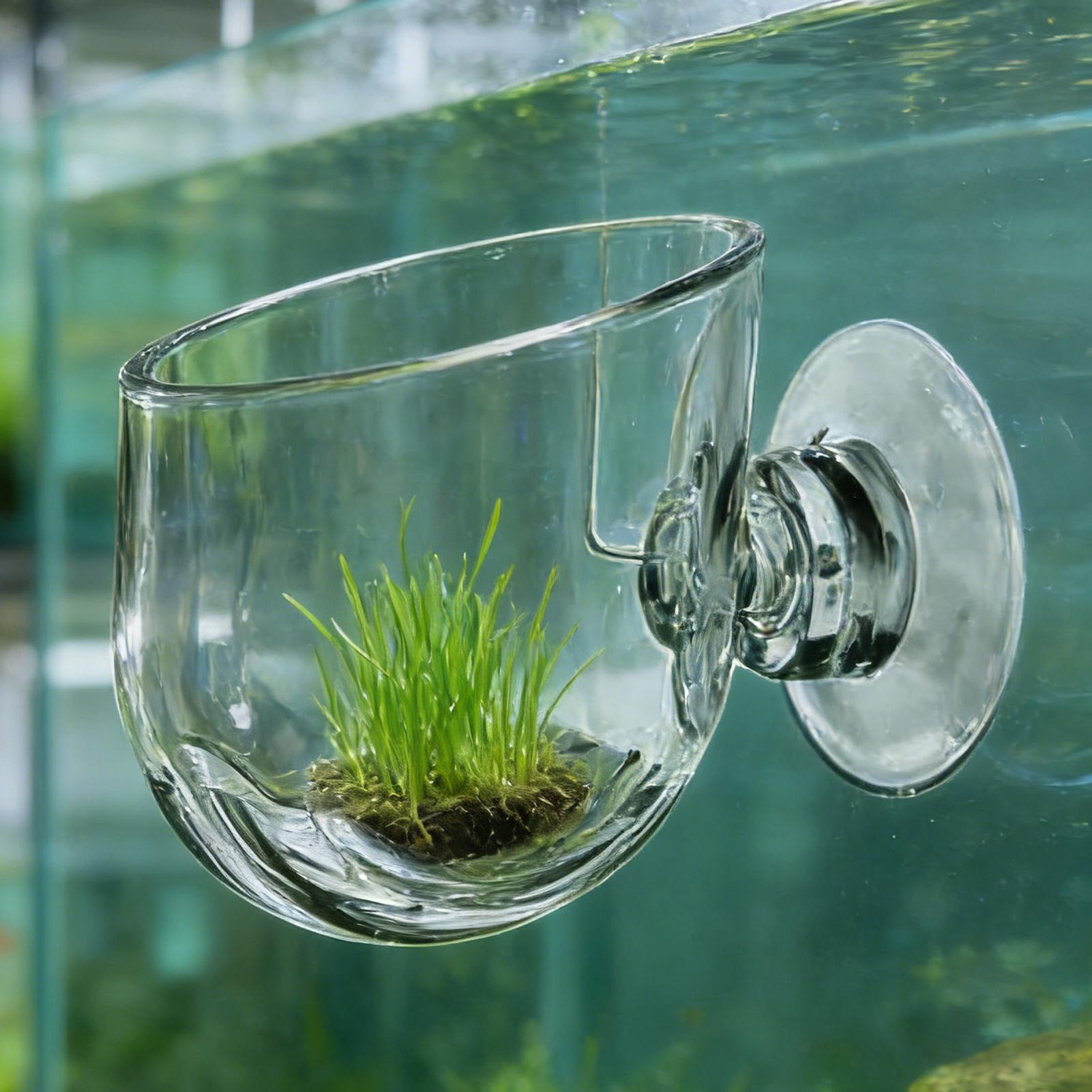 Aquarium Planted Background - Acrylic Aquarium Plant Holder Clear Suction
