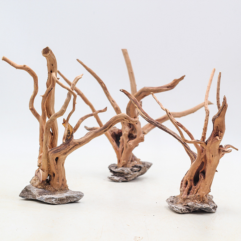Planted Aquarium Media - 1PC Aquarium Landscaping Wood Ornaments Tree
