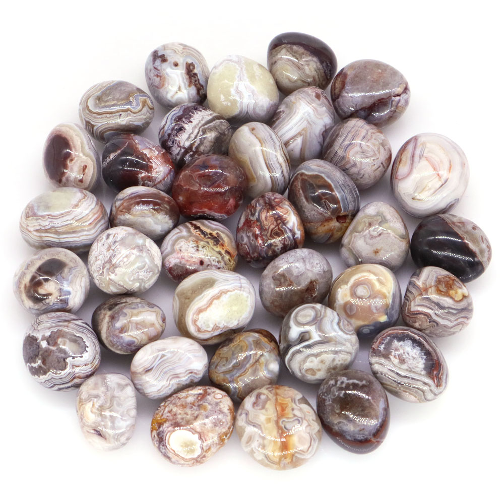 Aquarium Sand White - Natural Red White Crazy Agate Stone