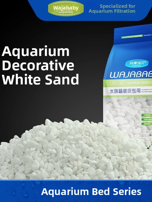 White Aquarium Sand Bot Decora - Aquarium Sand White ulasan dan harga
