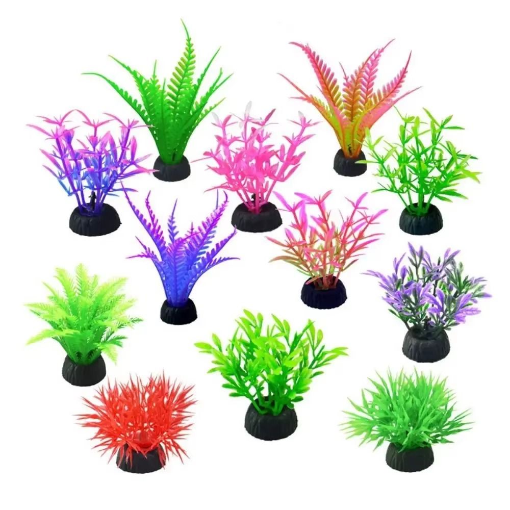 Plastic Artificial Aquarium Pl - Aquarium Planted Background ulasan dan harga