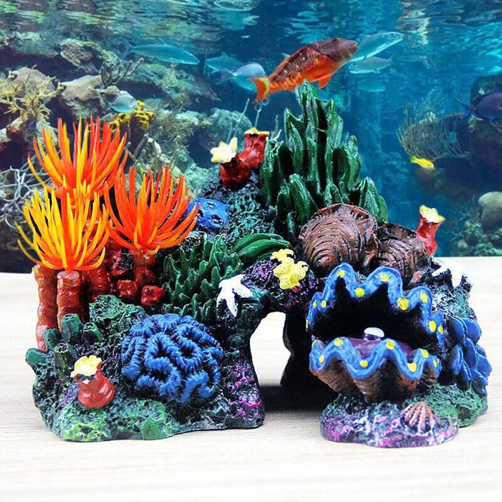 Fish Tank Ornament Simulated C - Aquarium Planted Background ulasan dan harga