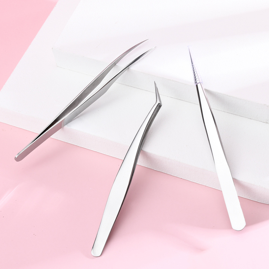 Stainless Steel Eyelash Tweeze - Planted Clip Tweezers ulasan dan harga