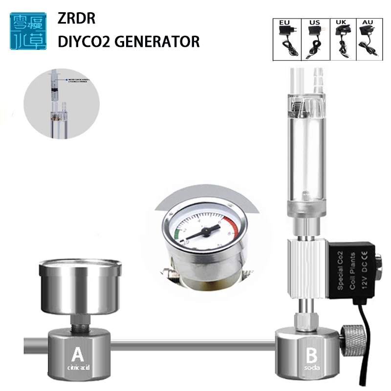 Aquarium DIY CO2 Reactor Gener - Planted Aquarium Co2 Kit ulasan dan harga