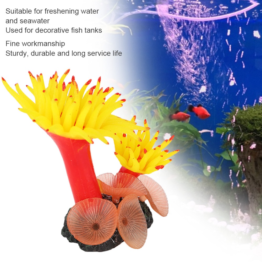 Artificial Plant Bright Color  - Aquarium Planted Background ulasan dan harga