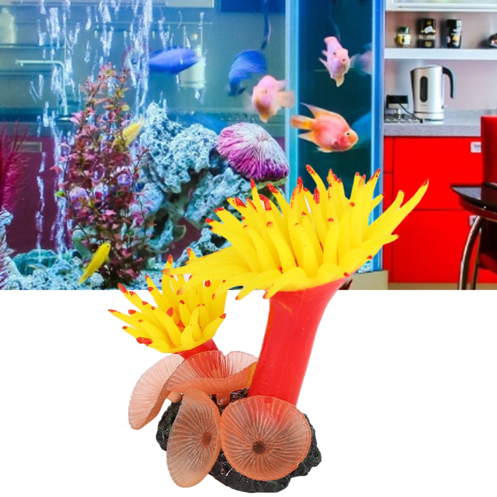 Artificial Plant Bright Color  - Aquarium Planted Background ulasan dan harga