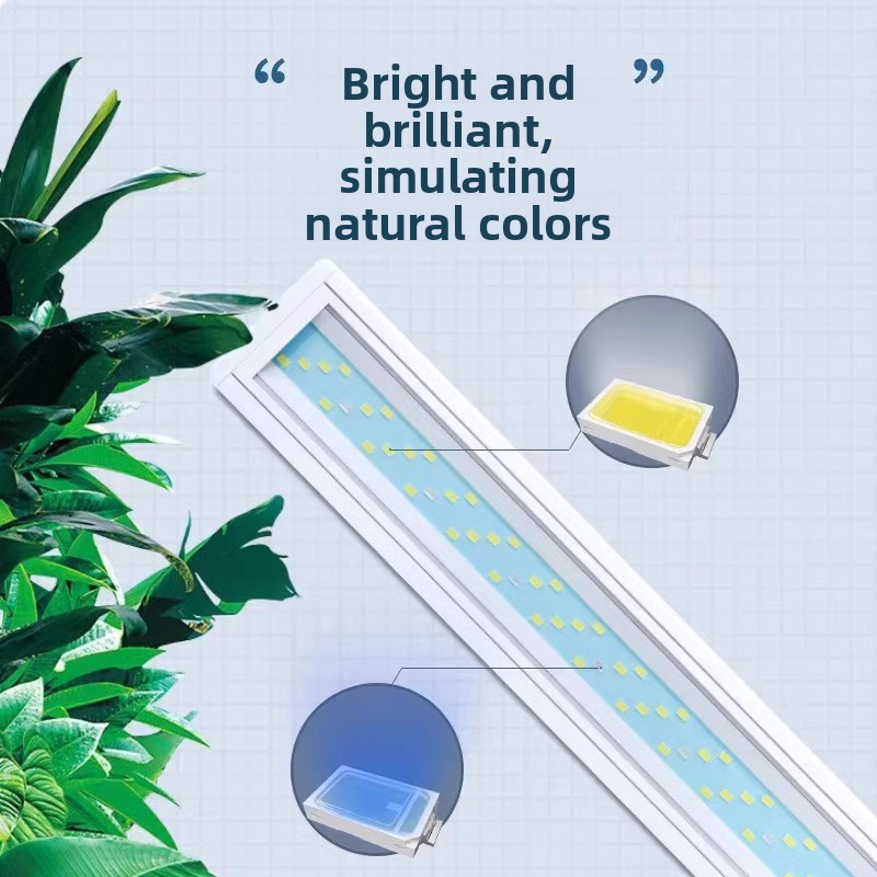 Full Spectrum LED Aquarium Lig - Aquarium Planted Background ulasan dan harga