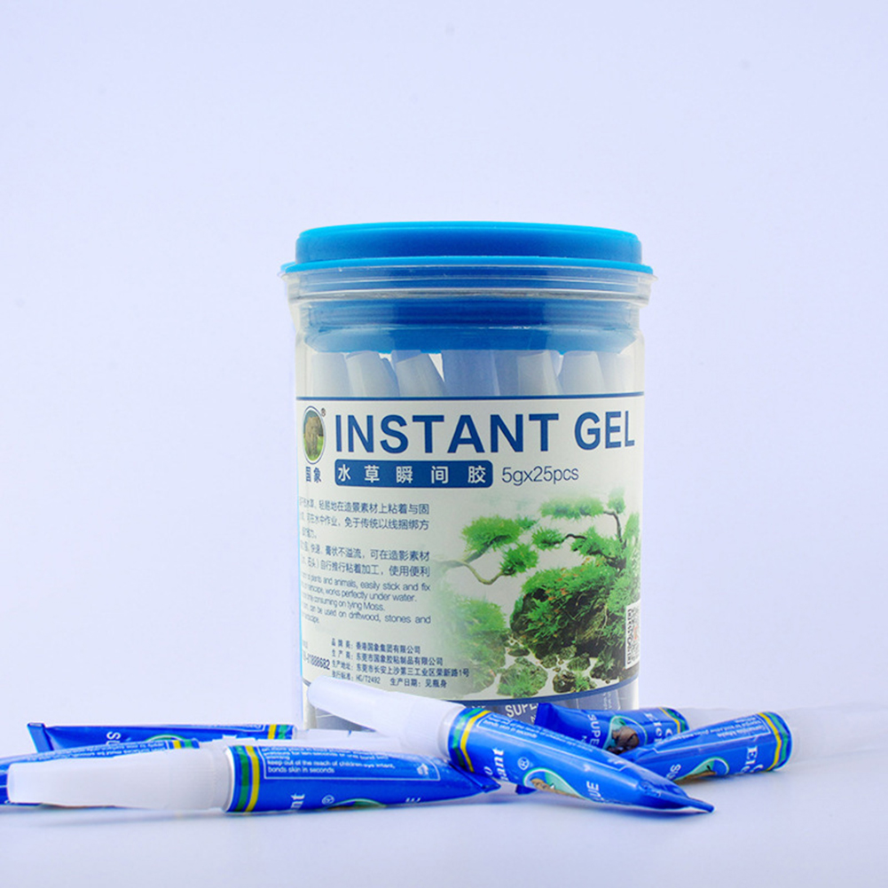 20-5Pcs Fish Tank Landscaping  - Aquarium Plant Glue Gel ulasan dan harga