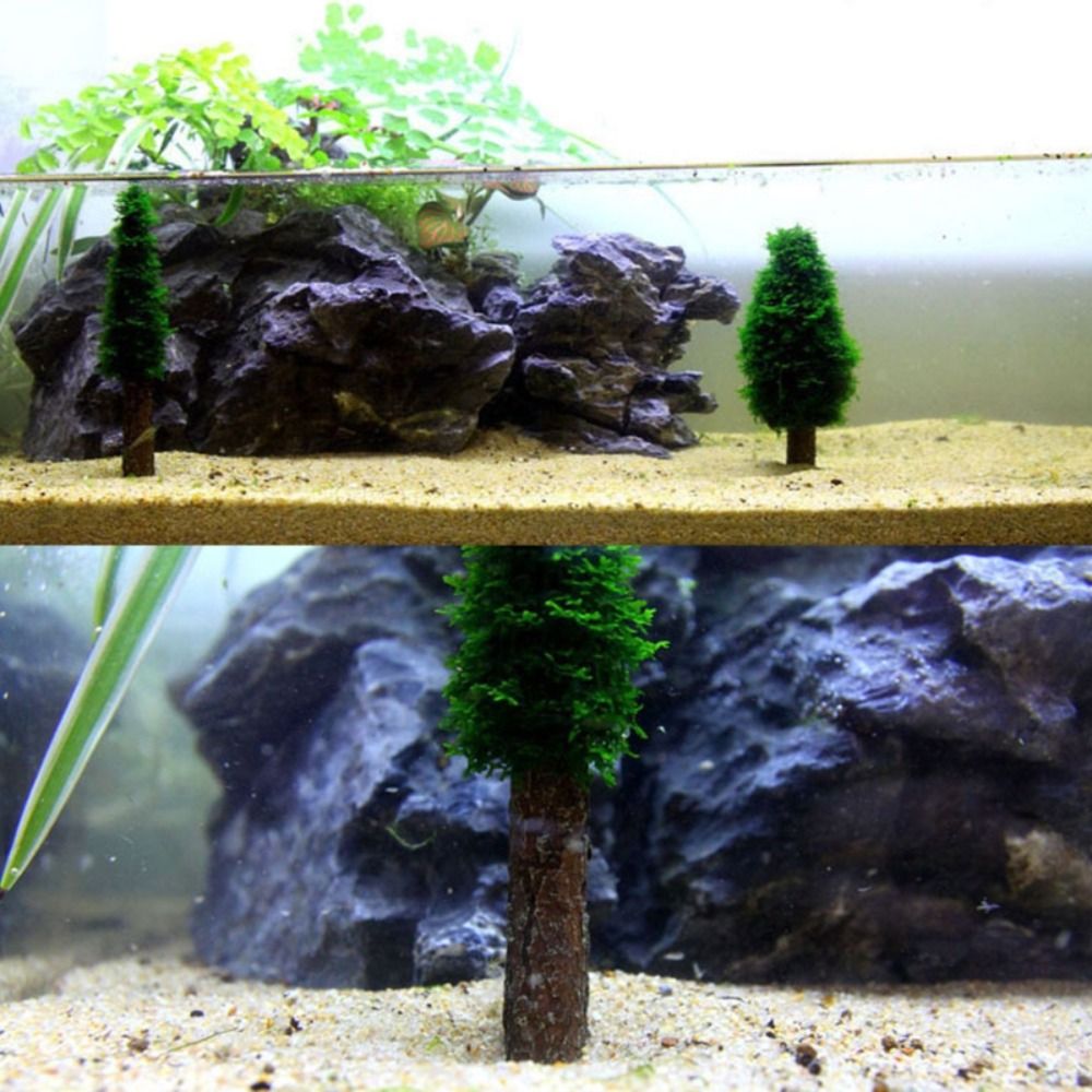 Simulation Christmas Tree Aqua - Aquarium Planted Background ulasan dan harga