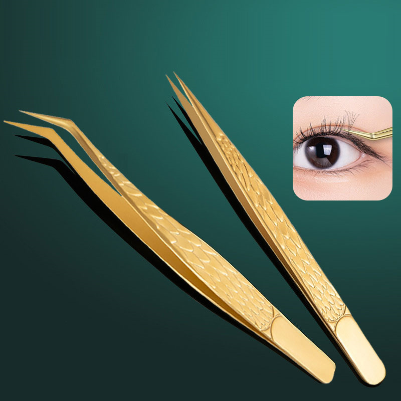 2PCS Tweezers For False Eyelas - Planted Clip Tweezers ulasan dan harga